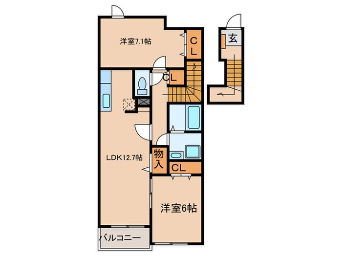 アクテュエルの物件間取画像