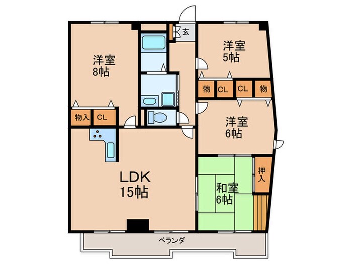 パティーナ社台の物件間取画像