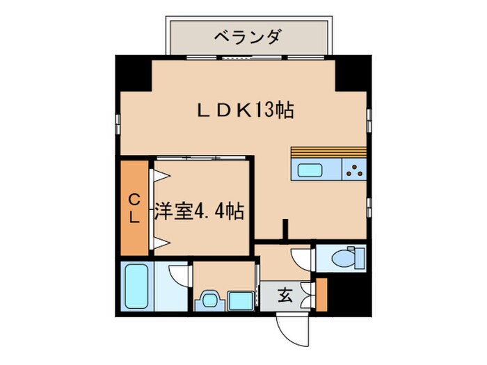 ベルルージュ中村公園の物件間取画像