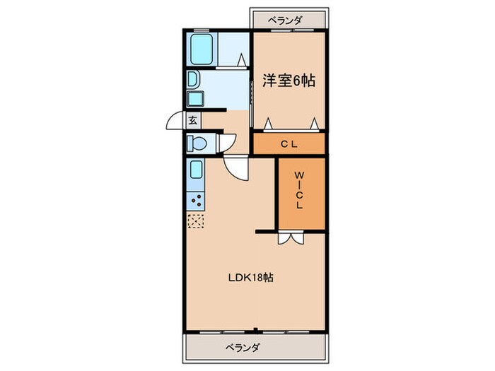 ウエストハイツの物件間取画像