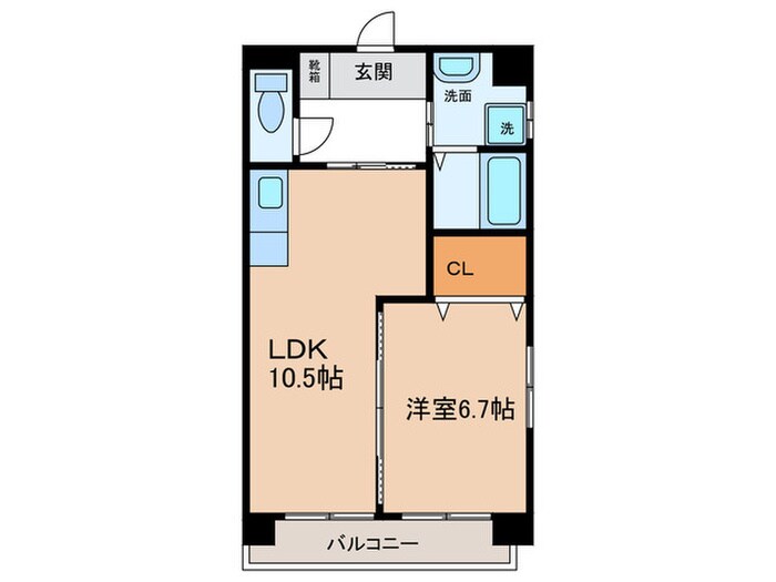 シェソワ野上の物件間取画像