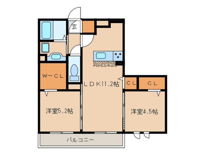 ユイマール浄水の物件間取画像