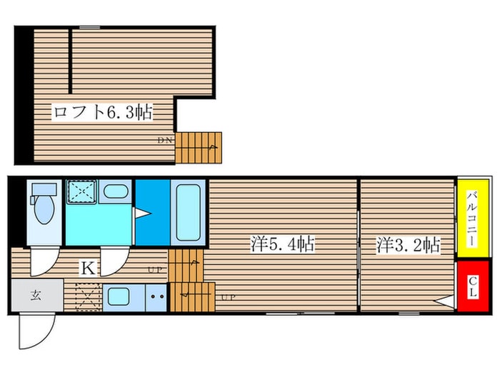 メモリアルの物件間取画像