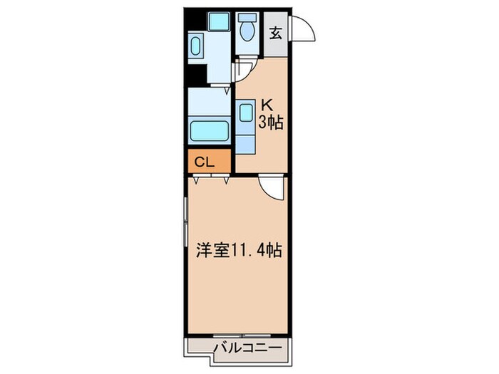 フィオーレ関田の物件間取画像