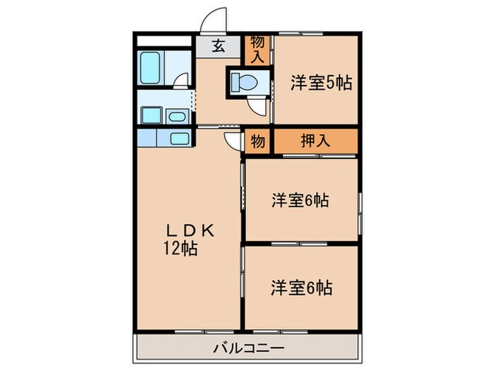 エステート朝宮の物件間取画像