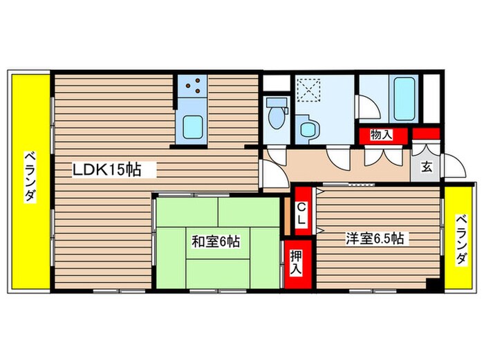 ディアコート村瀬の物件間取画像