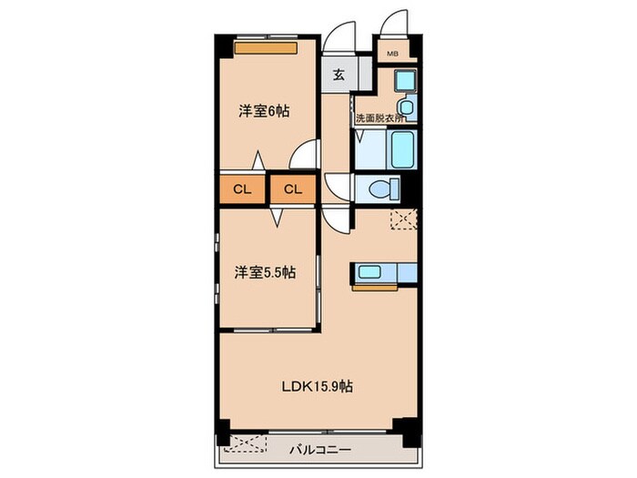 クレア－レの物件間取画像