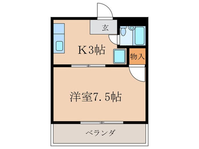 ロイヤルシティ天子田の物件間取画像