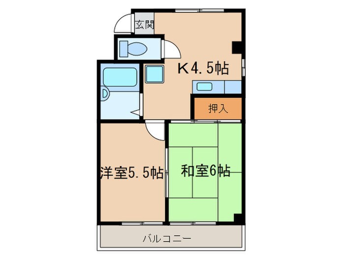 パークハイツ５１０の物件間取画像