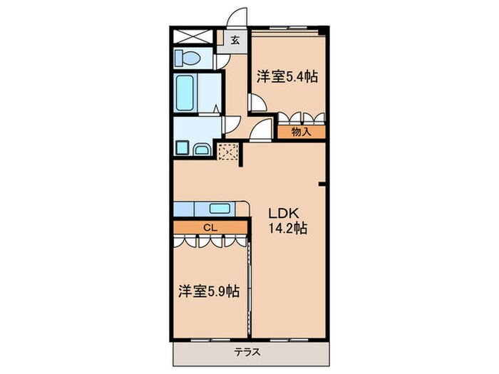 ロ－タスヒルズの物件間取画像