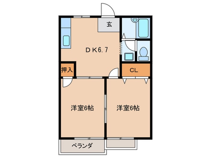 リベルテ雅の物件間取画像