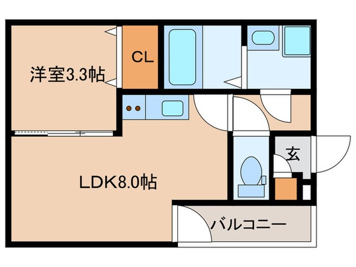 仮)ｼﾞｰﾒｿﾞﾝ名古屋楠ﾌﾟﾚｼｬｽの物件間取画像