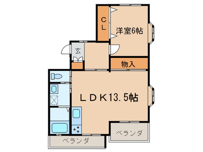 サンハイツひさしの物件間取画像