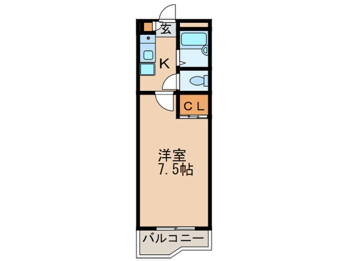 湯口マンションの物件間取画像