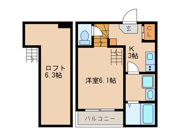 auram千種の物件間取画像