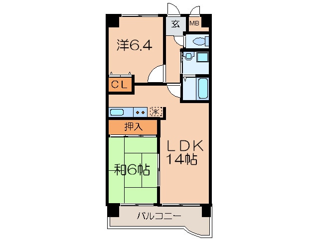 セントラルステ－ジの物件間取画像