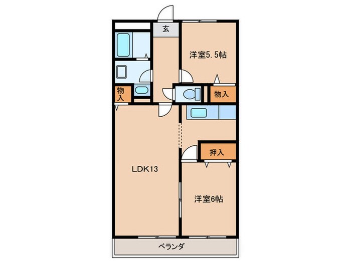 フロラシオンＡＩの物件間取画像