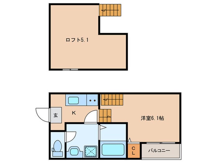 EMブランドールの物件間取画像