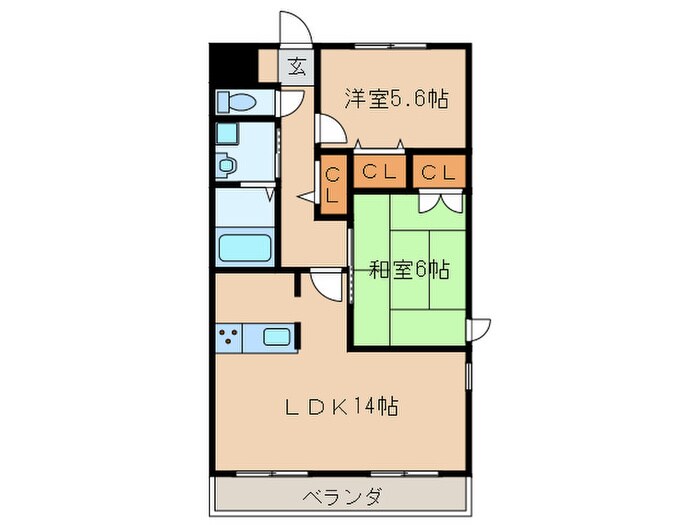 ベルドミールの物件間取画像