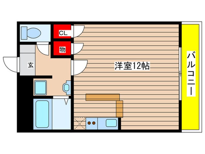 パ－クハウスタカシの物件間取画像