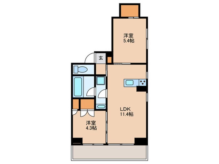 アネシア栄THE CITY(1104)の物件間取画像