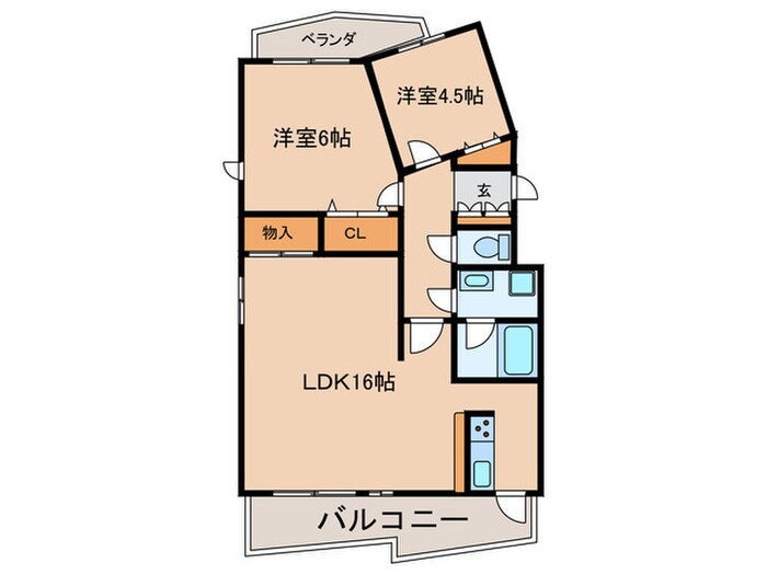 クリ－ン　佐治の物件間取画像