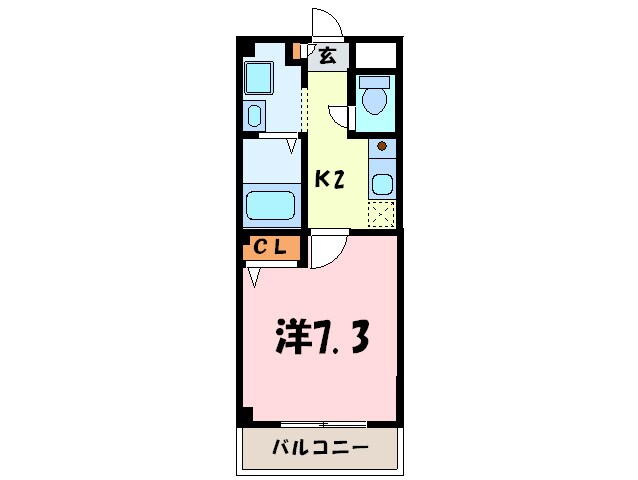 エスポワ－ル岩塚の物件間取画像