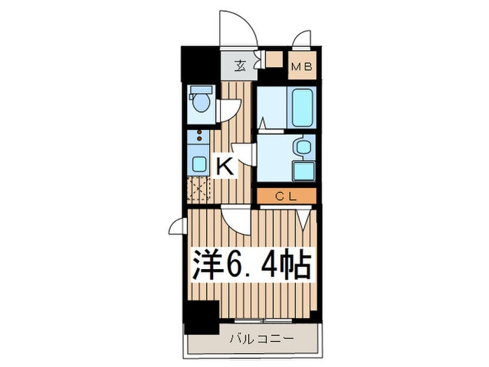 ｴｽﾘｰﾄﾞ名古屋STATIONWEST(201)の物件間取画像