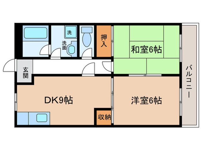 シャトーエルクの物件間取画像