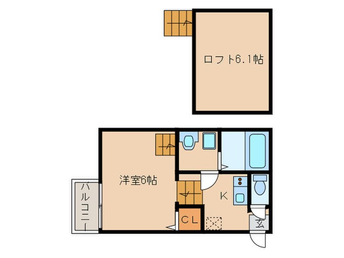 レーヴ・フルールの物件間取画像