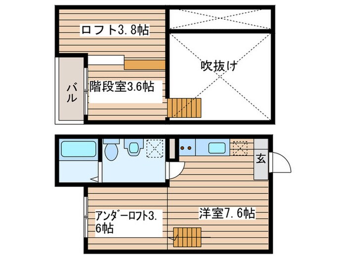 バンベール本地通の物件間取画像