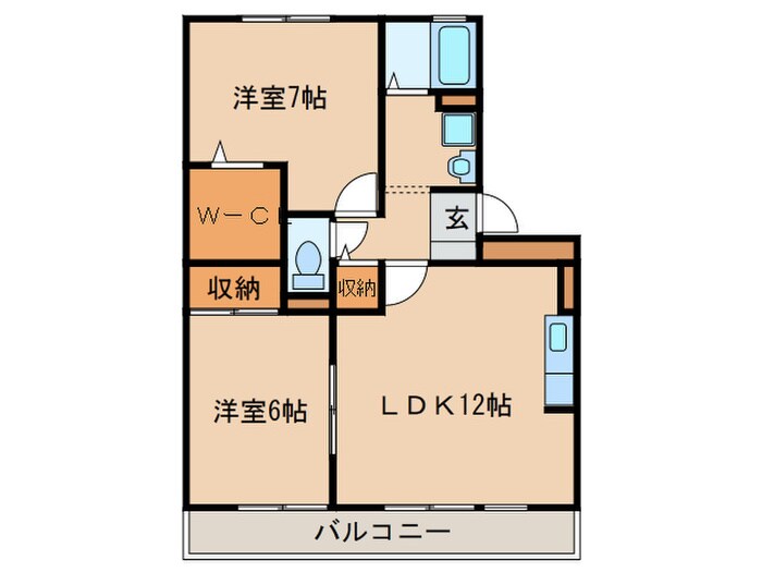 グロ－ス　レイ　Ａの物件間取画像