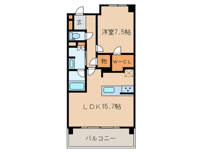 グランマスト橦木町の物件間取画像