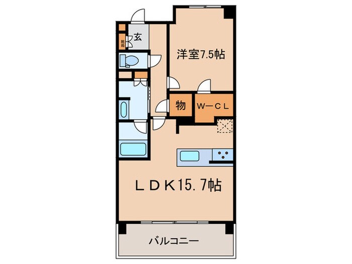 グランマスト橦木町の物件間取画像