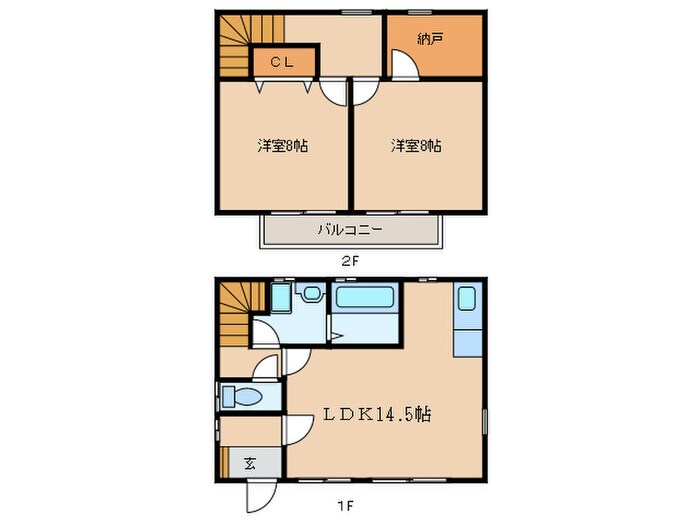 デタッチドハウス　南棟の物件間取画像