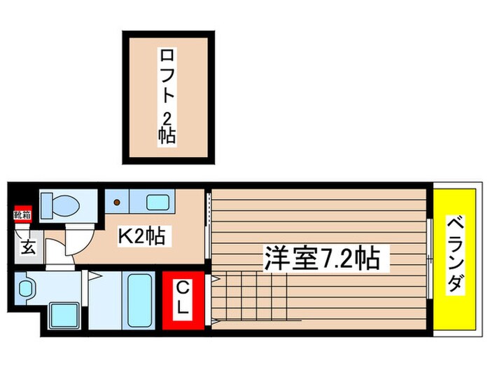 びい6植田の物件間取画像