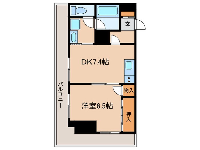 ダイアパレス伏見(1305)の物件間取画像