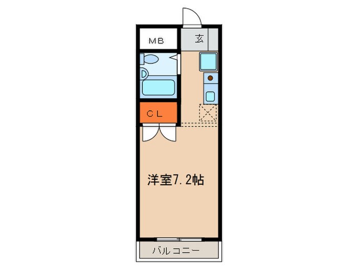 サンハイツ御幸の物件間取画像