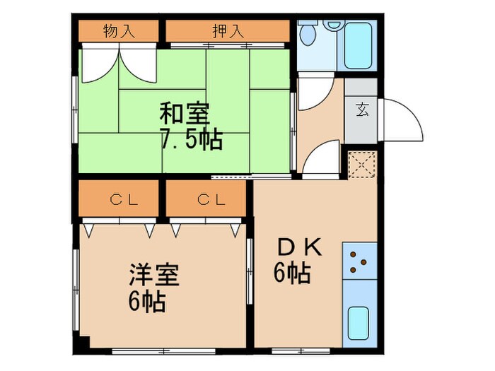 ピア春岡の物件間取画像