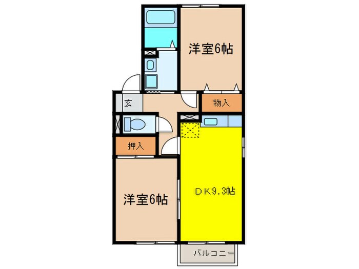 カサグランデ赤見の物件間取画像