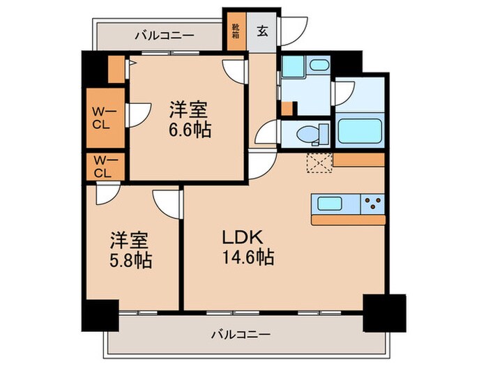 メイプルグラン本山の物件間取画像