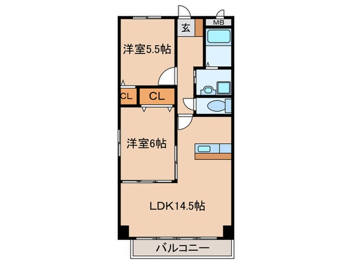 サウスコ－ト春日井の物件間取画像