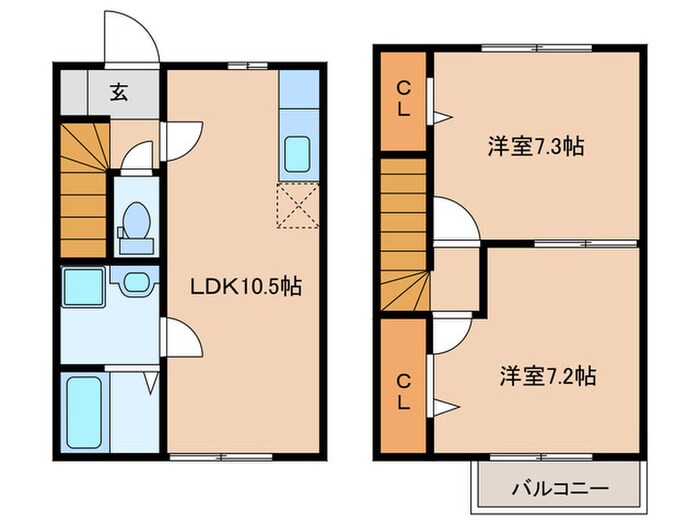 Casa野口の物件間取画像