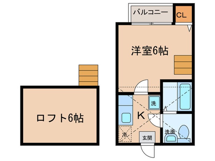 タウンコート高畑の物件間取画像
