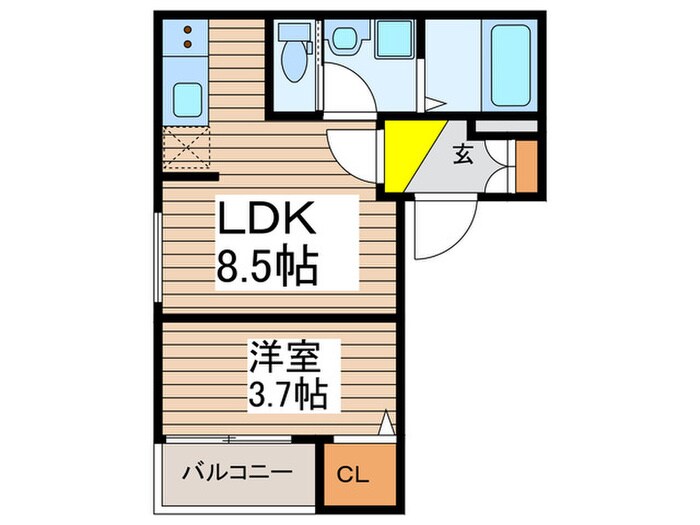 モンヴィーニュ熱田神宮の物件間取画像