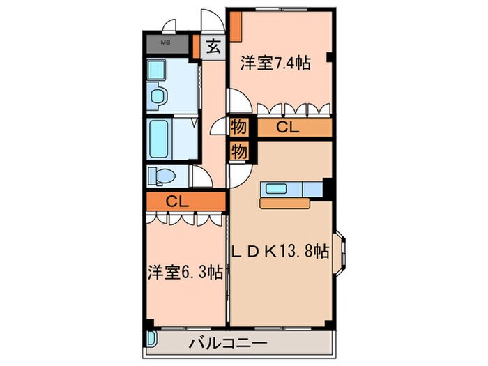 ガ－デニングヒルズレオの物件間取画像