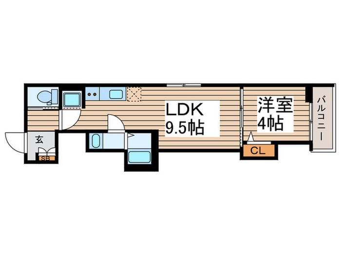 ソレイユ柵下の物件間取画像