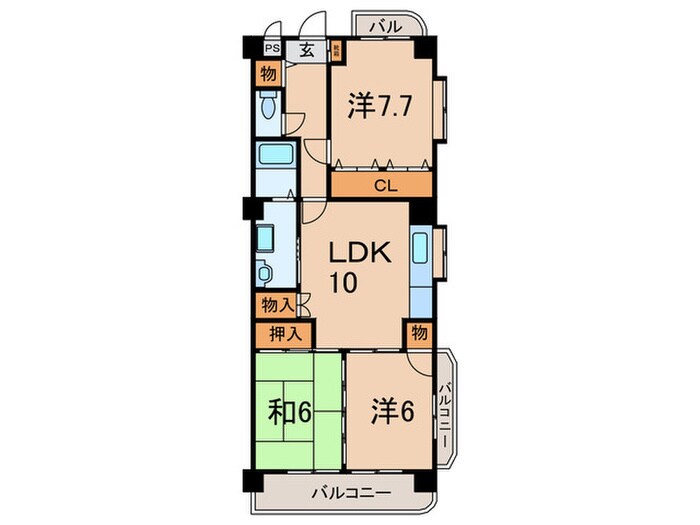 ハイムクランツの物件間取画像