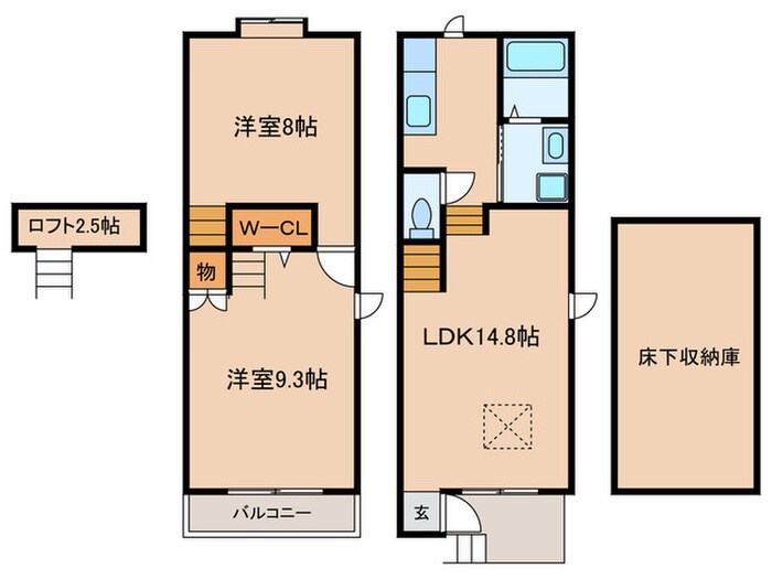 exceⅢ　A棟の物件間取画像