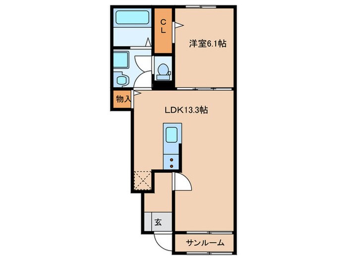 メリリーの物件間取画像